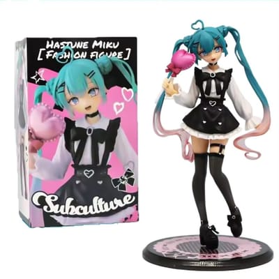 18cm Sexy Meisje Hatsune Miku Anime Figuur Mode Subcultuur Miku Actiefiguur Kamerdecoraties PVC Verzameling Model Poppetje Speelgoed