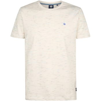 Petrol Industries - Heren Logo T-shirt Sandstone - Wit - Maat XXL
