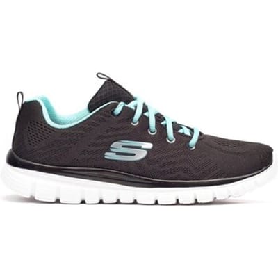 Skechers Sport Dames GRACEFUL GET CONNECTED Sneakers Dames Zwart