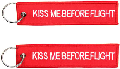 Sleutelhanger Kiss Me Before Flight