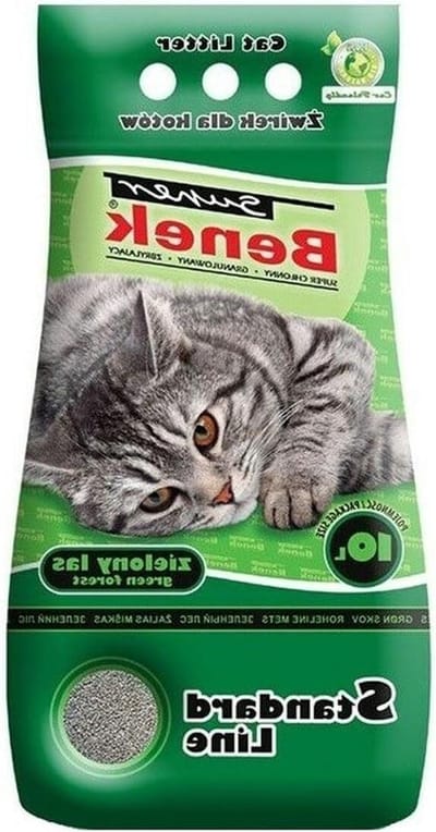 Kattenbakvulling Bos - Kattenbak Korrels - Frisse Geur - Natuurlijke Geur - 10 Liter - Meerkleurig
