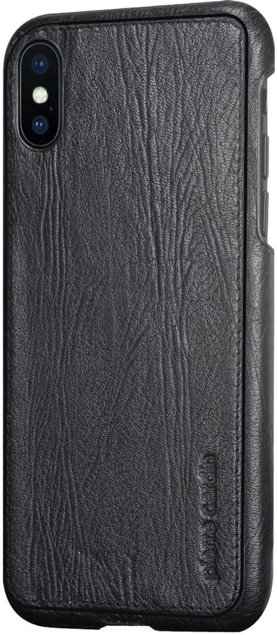 iPhone Xs/X hoesje - Pierre Cardin - Zwart - Leer