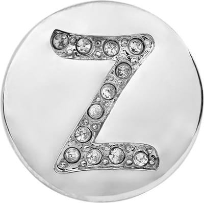 Quiges - Dames Click Button Drukknoop 18mm Alfabet Z - EBCM170
