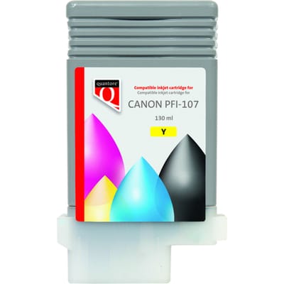 Inktcartridge Quantore alternatief tbv Canon PFI-107 geel