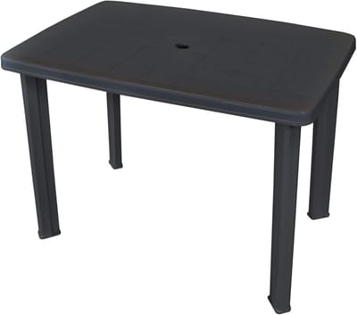 Tuintafel Antraciet Kunststof - Eettafel voor Buiten