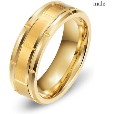 Modieuze Partnerringen Voor Vrouwen Exquise Strass Zirkonia Ringen Set Eenvoudige Heren Roestvrij Staal cz Ringen Trouwring Sieraden 9 beige