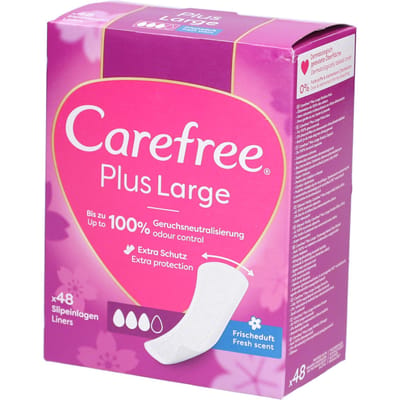 Carefree Plus Large Fresh 48 stuks