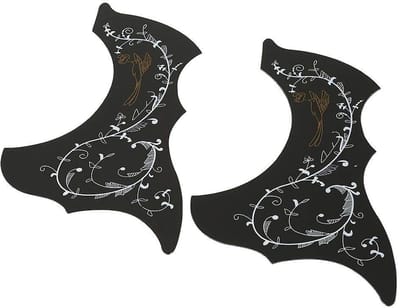 Dailygoods- Pickguard 2 Stuks - Zelfklevend - Krasbestendig - Decoratie - Geschikt voor 41 Inch Gitaar - Duurzaam oppervlak - Gitaarbescherming
