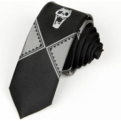 Anime JoJo's Bizarre Avontuur Kira Yoshikage Cosplay Tie KILLER KONINGIN Schedel Hals Heavens Deur Cosplay Kostuum Prop
