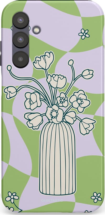 Casetastic Hoesje Geschikt voor Samsung A25 - Stijlvolle Beschermende Duo-layer Case - Bosje vol groen