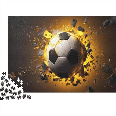 Voetbal Puzzel - Legpuzzel 1000 - Ontspannend Gezelschapsspel - Hoge Kwaliteit Materiaal - 38 x 26 cm - Stijl 1