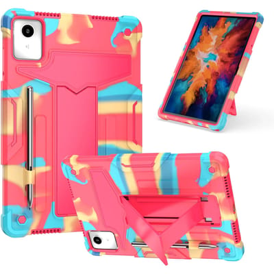 Armor Tablethoes voor Lenovo Tab M11 TB331FC TB330FU Xiaoxin Pad Schokbestendig Zacht Siliconen Standhoes met Pennenhouder M11 TB331FC
