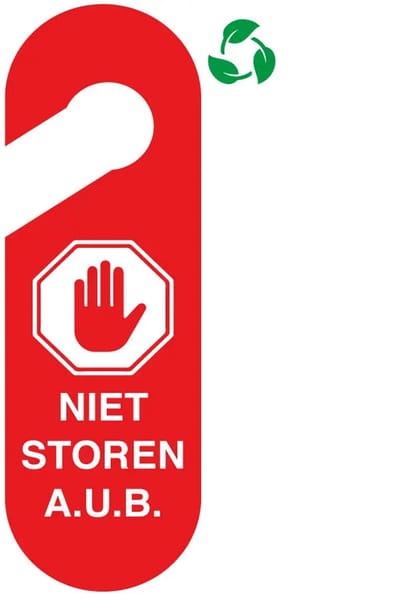 Niet storen deurhanger - Forex Re materiaal | 30 x 10 cm