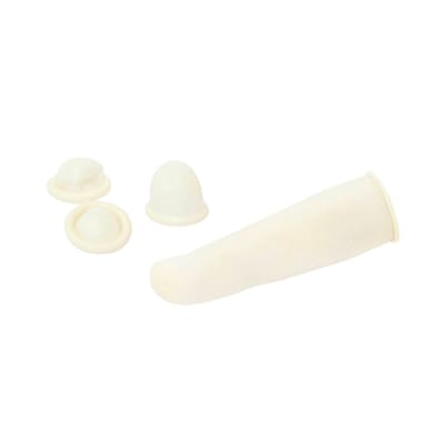 BERGEON 5840-M Vingercondooms – Maat: M – Kleur: Beige – Inhoud per verpakking: 1440 stuks – Ideaal voor vlekvrije montage van horlogeonderdelen – Licht gepoederd – 4710939