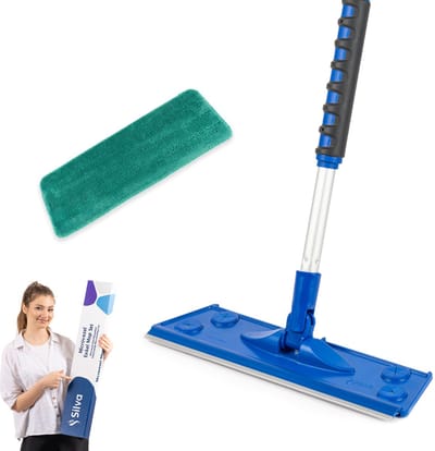 Silva Microvezel Dweil - Dweilsysteem Natte Doek - Vloerwisser - Vloermop - Mop - 42 cm Wisbreedte