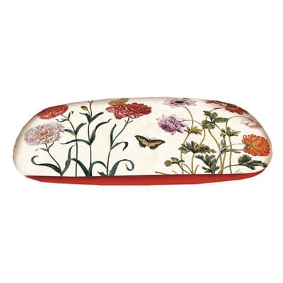 Luxe Brilkoker met Bloemen en Vlinders – Maria Sibylla Merian – Inclusief Poetsdoek