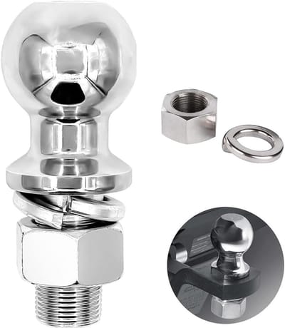 Famanu – Trekhaak bal, aanhangwagenkoppeling, kogelkop aanhangerkoppeling, 50 mm 3, 5 T Ø 25 mm schroef, kogelkop akkerrail, kogelkop tractor akkerrail