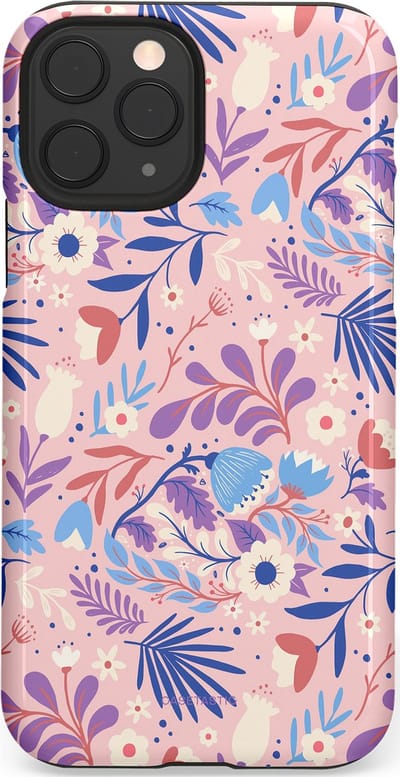 Casetastic Hoesje Geschikt voor Apple iPhone 11 Pro - Stijlvolle Beschermende Duo-layer Case - Bloeispel