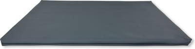 Topmast Leatherlook Benchkussen - Antraciet - 60 x 45 cm - Benchmat - Benchmatras - Spatwaterdicht - Hondenkussen