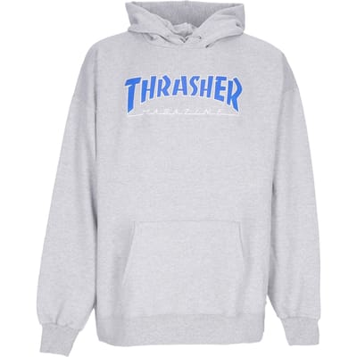 Herenhoodie Outlined Hoodie Licht Staal/blauw