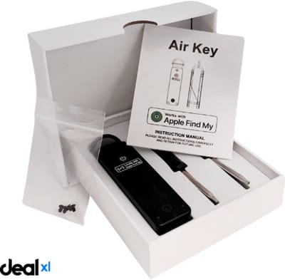 Yeez Sleutelhouder met Locatie Tracker – Aluminium Key Organizer – Werkt met Apple Find My – Bluetooth GPS – Voor 5/6 Sleutels – Vervangbare Batterij – Inclusief Clip & Tool