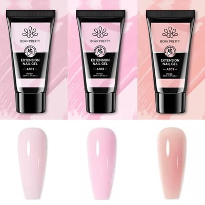 Born Pretty - Polygel - 3x30 ml - Polygel nagels - Polygel Nagels Starterpakket - Polygel kit - Polygel kleuren - Polygel producten - Polygel set - Polygel clear - Polygel roze - Polygel nude - Polygel wit - Polygel tube - Polygel Starters Kit