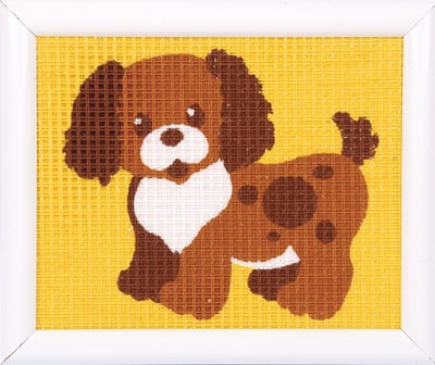 Vervaco - Stramien kit - Hondje - PN-0009574 - Borduren - Borduurpakket - Borduurpakket kind