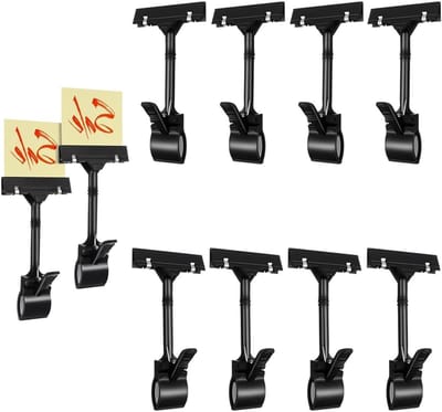 Prijskaartjes houder, 10 stuks klemmen, standaard clip voor winkelcentra, markten en supermarkten