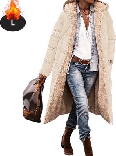 Livano Winterjas - Parka - Dames - Winter - Jas - Volwassen - Stijlvol - Beige - L