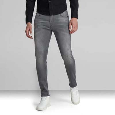 G-Star Revend Skinny Light Aged Destroy Maat: W29L32 | Skinny Jeans Outlet | Heren | Grijs