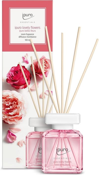 Kamergeur met Stokjes 100 ml - Bloemige Geur Ylang Ylang Roos Lelietje-van-Vallei voor Huis