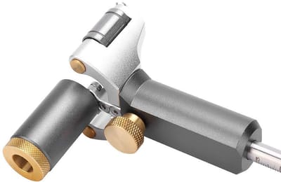 Dailygoods- Scribetool Dual-Purpose - Houtbewerking - Meetbereik 13cm - Aluminiumlegering/Roestvrij staal - Slijtvast - Hoge nauwkeurigheid - Tekeninstrument