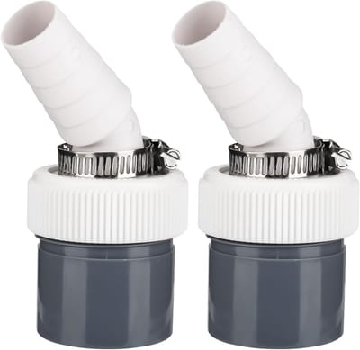 2 stuks wasmachine-afvoeradapter, ingang Ø 18-24 mm en buis Ø 40 mm, voor aansluiting vaatwasser, wasmachine afvoerslang