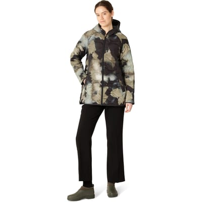 Ilse Jacobsen Quilted07p Quilt Jackets Moss Print Maat: 34 | Winterjassen Outlet | Dames | Zwart