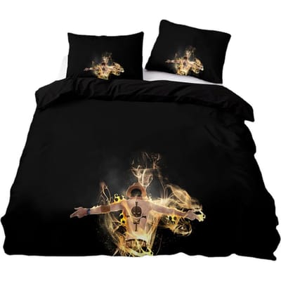 ONE PIECES Beddengoedset Monkey Ruffy Dekbedovertrek 3D Print Quiltovertrek Kussensloop Kinderen Jongens Tieners Cadeau Slaapkamer Decoratie 200x230cm-3pcs
