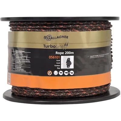 Gallagher TurboLine Cord Terra (200 meter) - Sterk en duurzaam cord voor elektrische afrasteringen