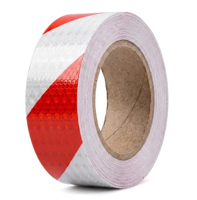 Reflecterend antislip plakband 25 m x 5 cm voor trappen en voertuigen, waterdicht en hoge zichtbaarheid