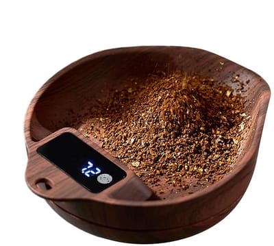 Digitale koffieweegschaal – Voedselweegschaal met 0,1 g precisie - oplaadbaar keukenmeetinstrument - 1 kg capaciteit - Uiterst nauwkeurige weegschaal voor thee, koffie, kruiden, dressings, smaakmakers, bloem, bakken en koken