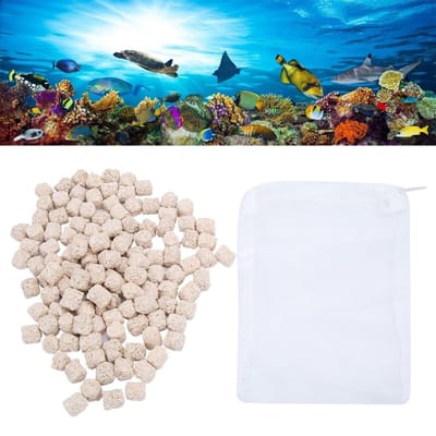 Calcium- en magnesiumionenfiltermateriaal voor aquariums, zoet- en zeewateraquaria blue