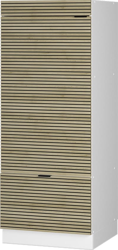 Vicco Hoge kast Fame-Line, Eiken paneel/Wit, 60 cm