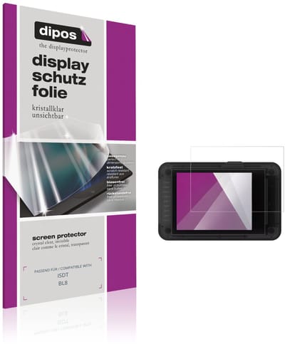 dipos – 4x Beschermfolie geschikt voor ISDT BL8 | Krasbestendige & heldere Screenprotector Ultra-Thin