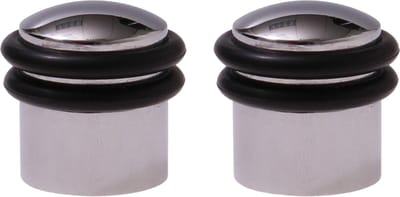Protect-it Deurstopper/deurbuffer Triton - 2x - D30mm - inclusief schroeven - verchroomd
