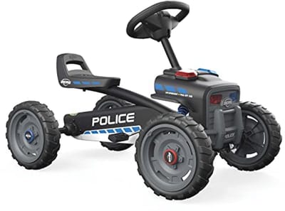 Police Pedaal-skelter voor Kinderen met Geluidsbox - Veilig en Stabiel Kindervoertuig Geschikt voor 2-5 Jaar
