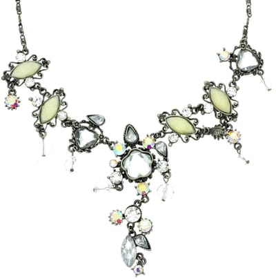 Behave - Ketting met kleurrijke steentjes - Nikkelvrij - 40 cm + 7,5 cm verlengketting