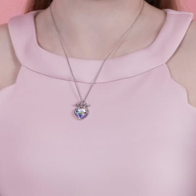 Disney - Princess Heart Stone and Crystal Pendant Necklace