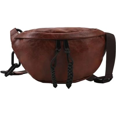 Mode Zacht Leer Taille Tas Dames Heuptasje Schouderriem Portemonnee Tassen Mode Ontwerper Crossbody Borsttassen brown