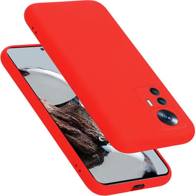 Cadorabo Hoesje geschikt voor Xiaomi 12T / 12T PRO in LIQUID ROOD - Beschermhoes gemaakt van flexibel TPU silicone Case Cover