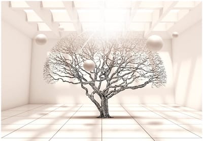 Fotobehangkoning - Behang - Vliesbehang - Fotobehang 3D Boom - Illusion of Life - 150 x 105 cm