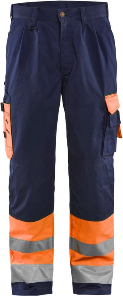 Blaklader Werkbroek High Vis 1584-1860 - High Vis Oranje/Marineblauw - D112