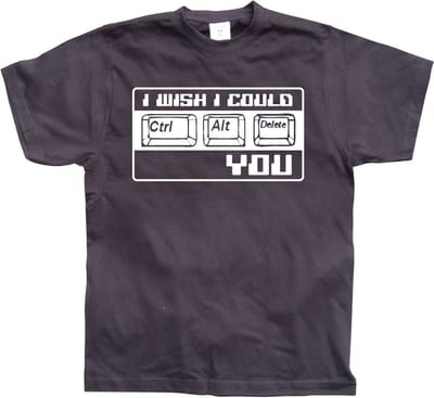 Hybris Ik wou dat ik je met CTRL-ALT-DEL kon verwijderen! Black